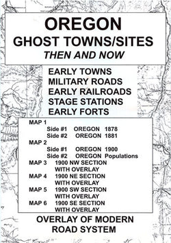 Oregon Ghost Towns/Sites: Then and Now