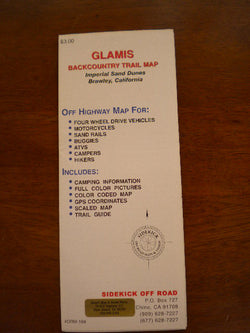 Glamis Backcountry Trail Map