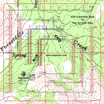 UTM Tool for the Tom Harrison Map Series