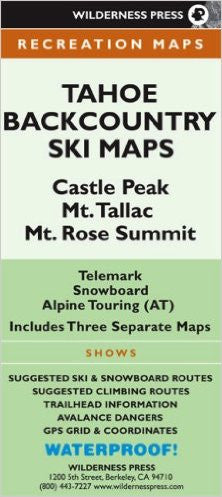 Tahoe Backcountry Ski Maps