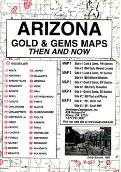Arizona Gold & Gems Maps Then and Now