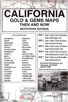 California Gold & Gems Maps Then and Now - Northern Edition