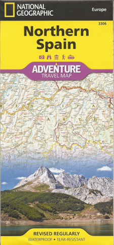 Northern Spain Adventure Travel Map 3306