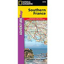 Southern France Adventure Travel Map 3314