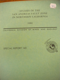 Studies of the San Andreas Fault Zone in Northern California
